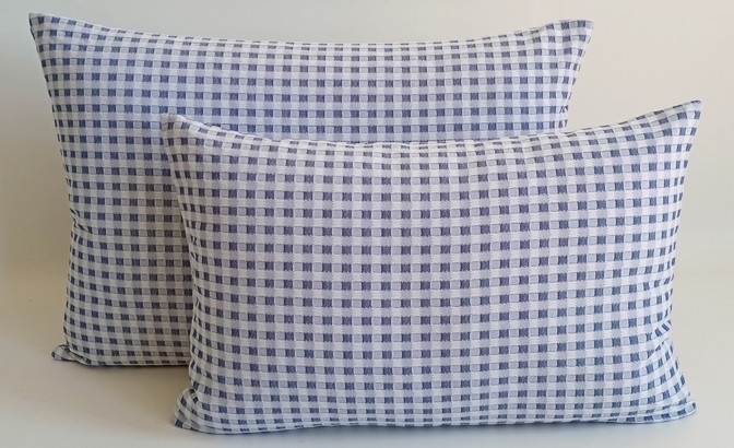 Coussin Vichy bleu