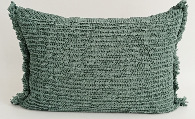 Coussin Fiora vert