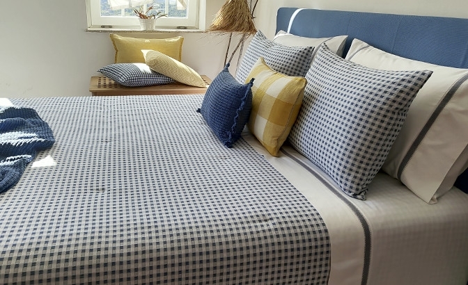 Duvet Vichy blue