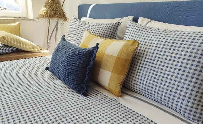 Duvet Vichy blue
