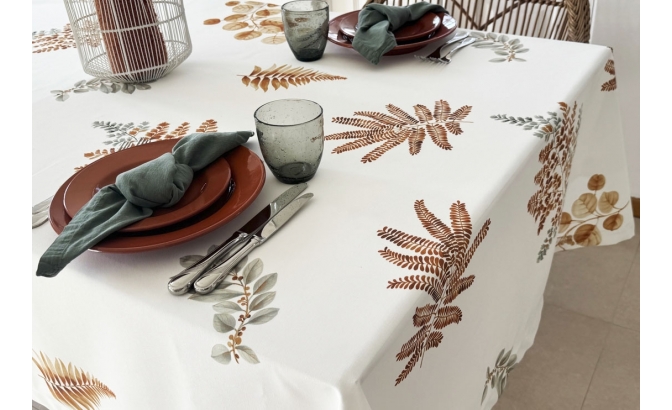 Toalha de mesa antimancha Botânico lv