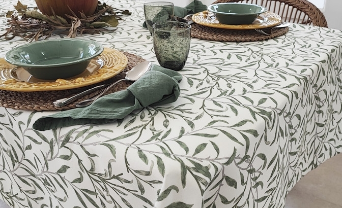 Nappe anti-taches Raminhos vert