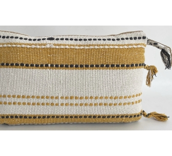 Cushion Riscas bege amarelo