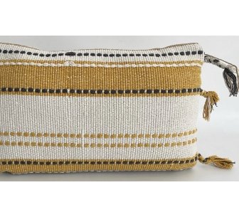 Coussin Riscas bege amarelo