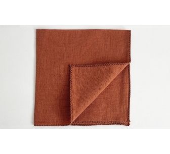 Serviette Zilia terre brulée
