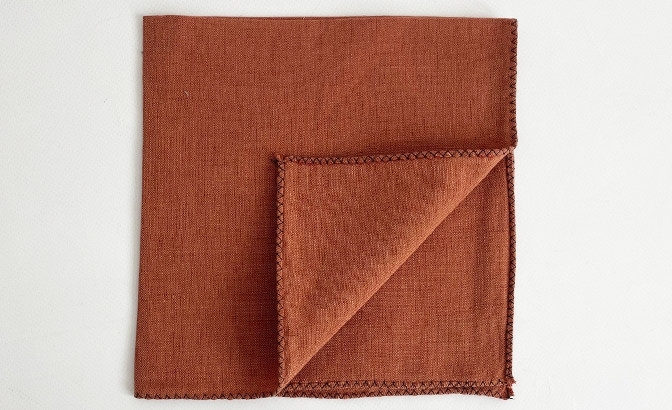 Zilia terre brulée napkin