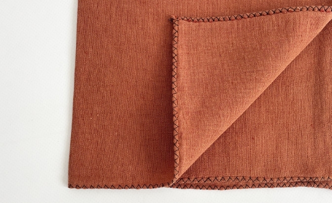 Zilia terre brulée napkin