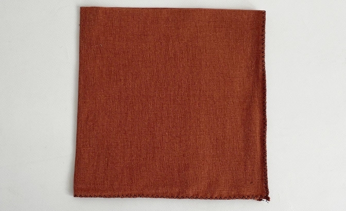 Serviette Zilia terre brulée