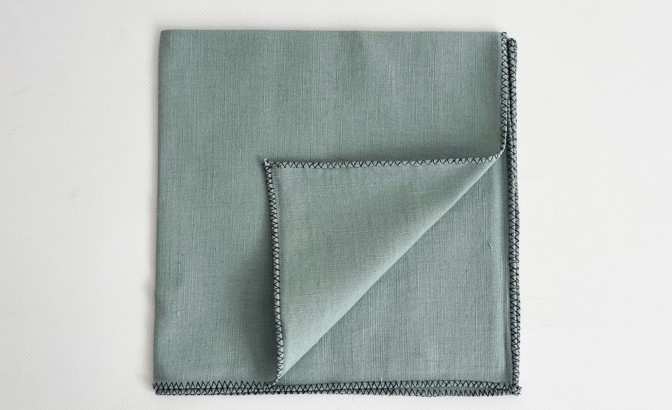Serviette Zilia celadon