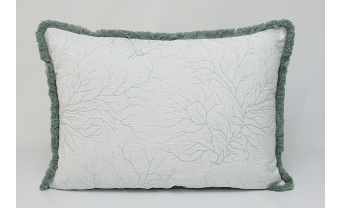 Coussin Coral eua vert