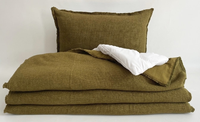 Plaid California olive