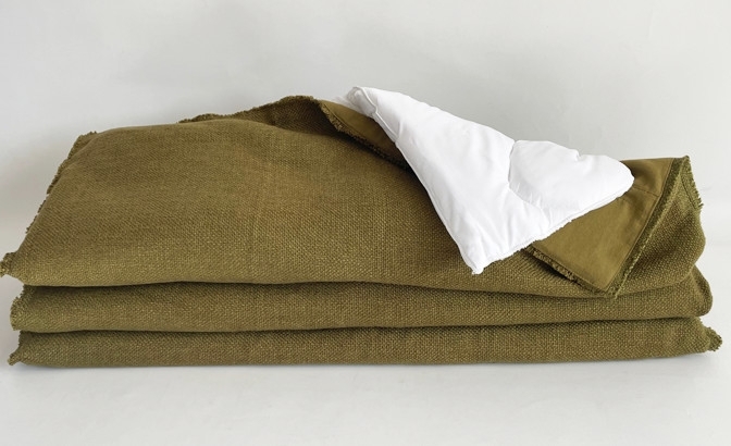 Plaid California olive