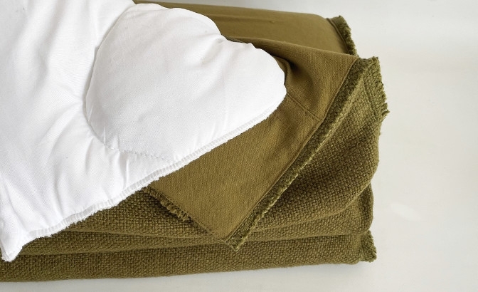 Plaid California olive