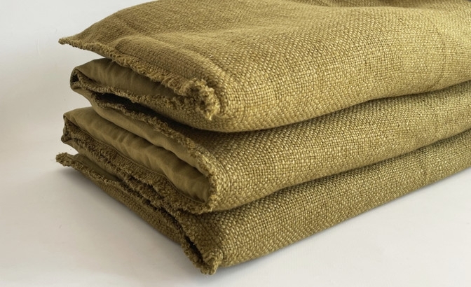 Plaid California olive