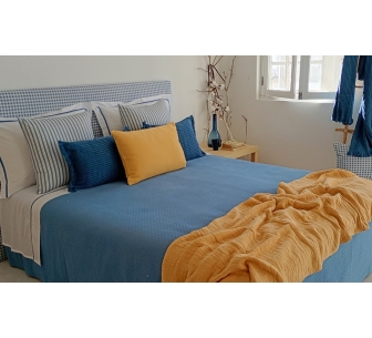 Colcha Safira azul