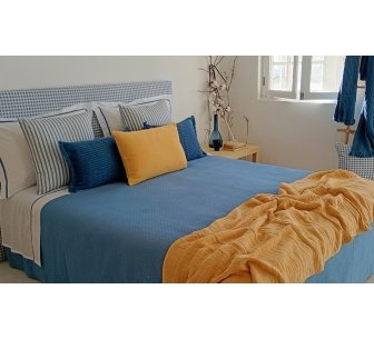 Couvre lit Safira bleu