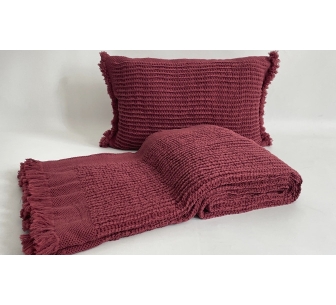 Manta Fiora bordeaux