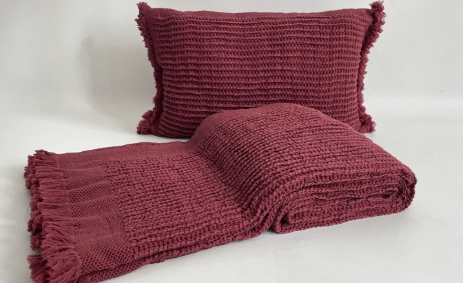 Manta Fiora bordeaux