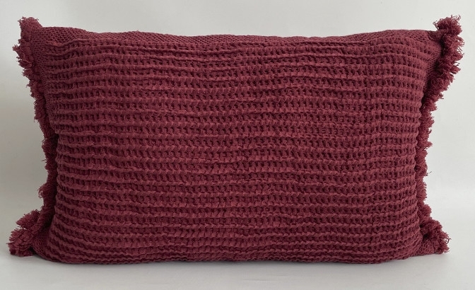 Cushion Fiora bordeaux