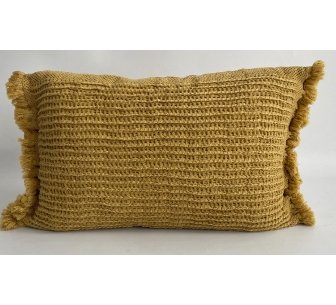 Coussin Fiora moutarde