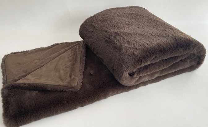 Blanket chamonix brown