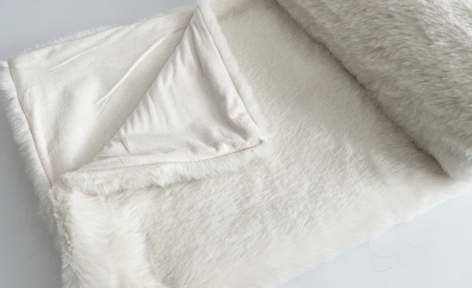 Couverture chamonix ivoire