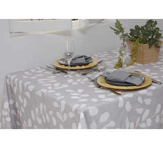Tablecloth Folha seca grey