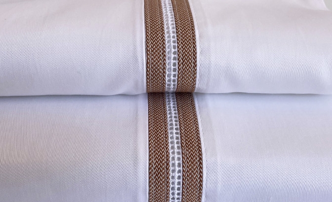 SATIN 300 threads Top sheet with...