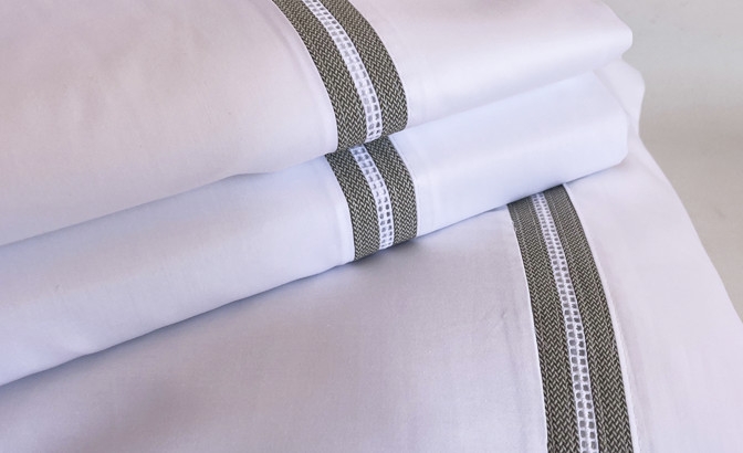 SATIN 300 threads Top sheet with...