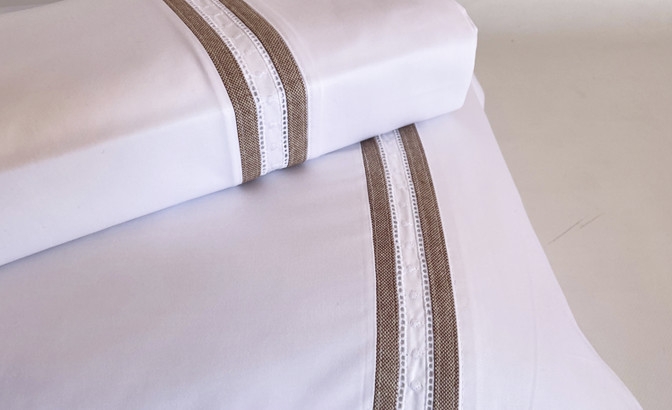 Drap de dessus avec oreillers Riga...