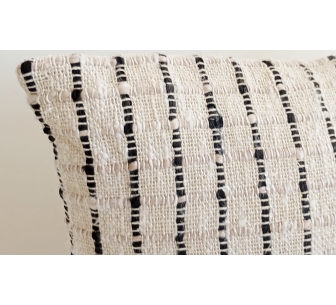 Coussin Douro beige/noir