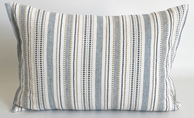 Cushion Celine blue/yellow