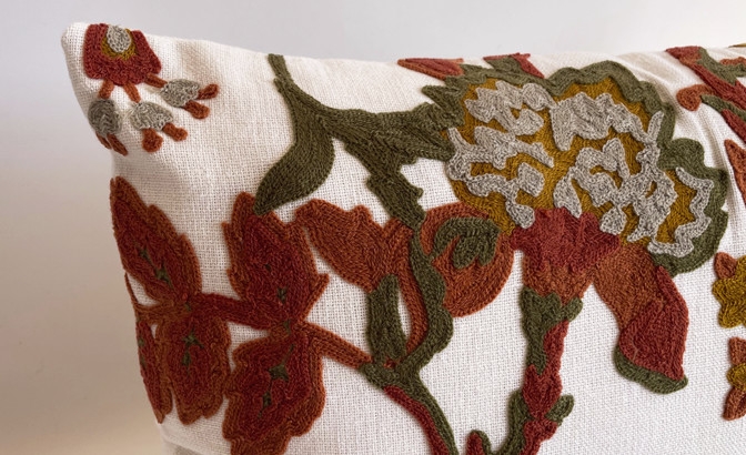 Coussin Bali paprika