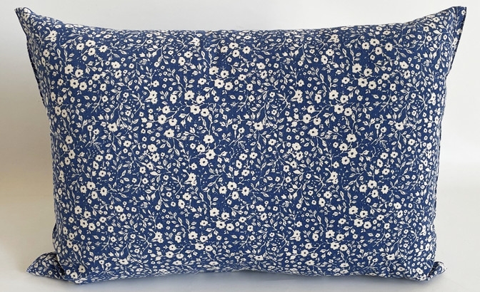 Cojin Paula flor azul