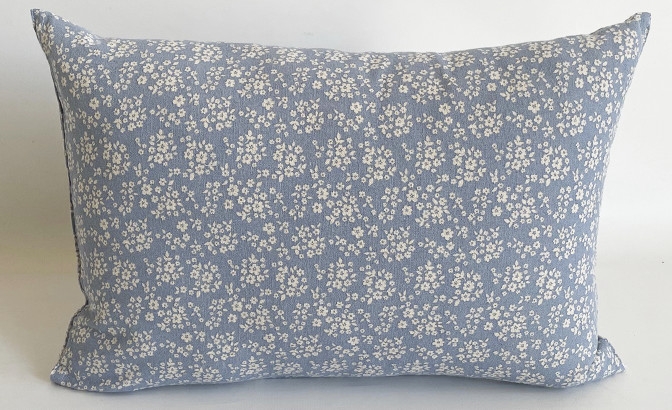 Almofada Agathe flor azul