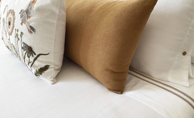 Stain duvet bag set white