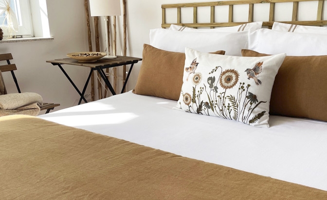 Set de housse de couette Stain blanc