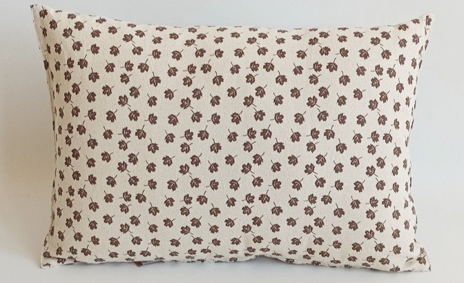 Cushion Birk brown leaf