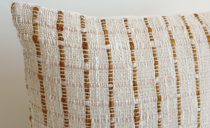 Cushion Douro beige/tabac