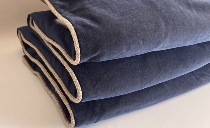 Plaid new dehli encre