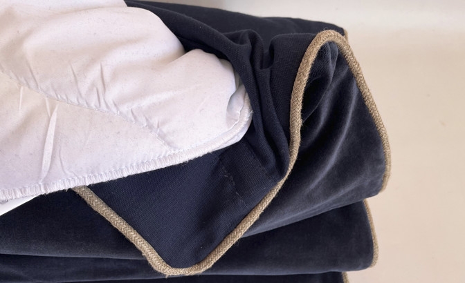 Plaid new dehli encre