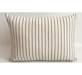 Coussin Dixie rayures brun