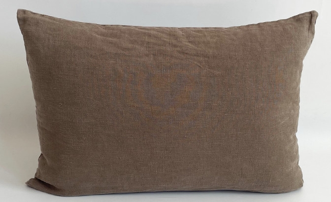 Cojin Linho marron