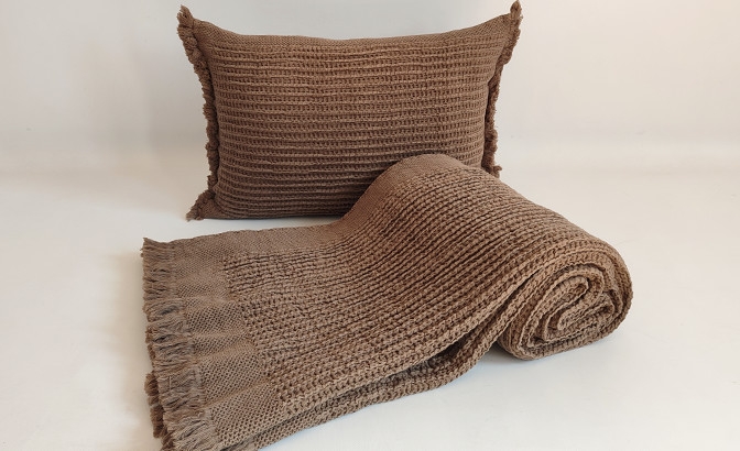 Blanket Fiora brown