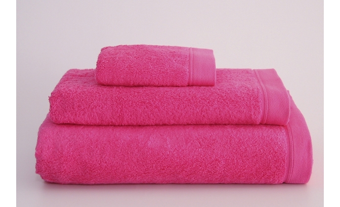 Toallas rosa fuxia