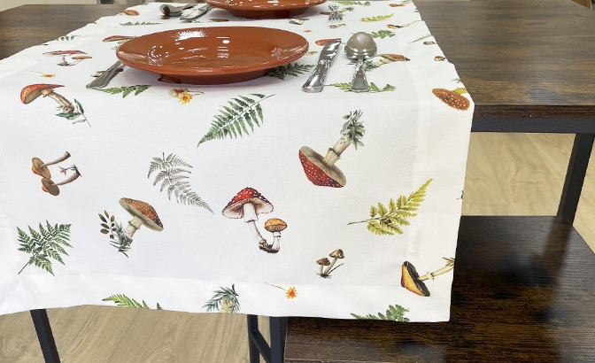 Chemin de table Cogumelos