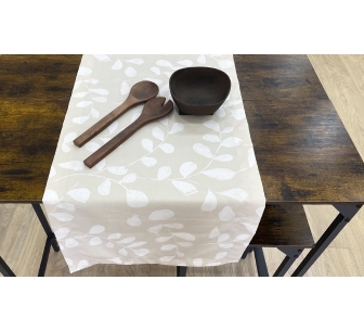 Table runner Folha Seca beige