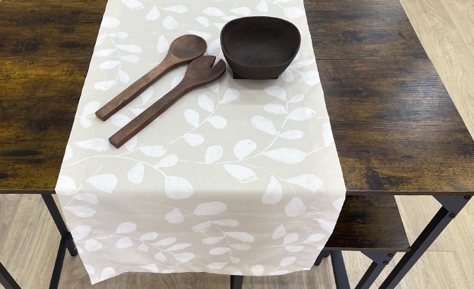 Table runner Folha Seca beige