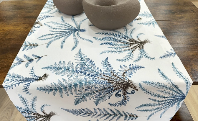 Table runner Mini Fetos blue