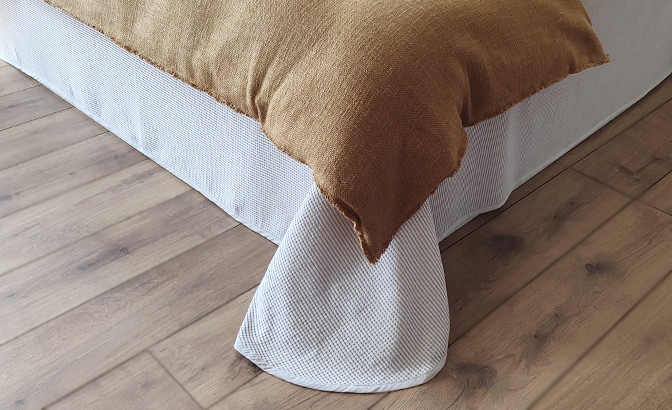 Couvre lit Detroit beige